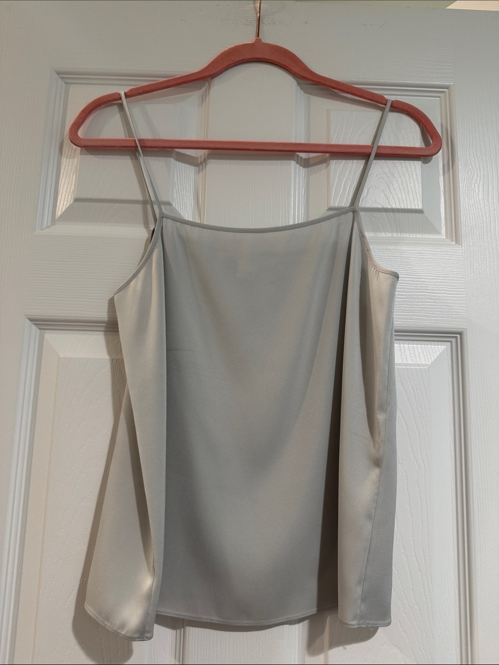 Diane Von Furstenberg Light Gray Spaghetti Strap Camisole